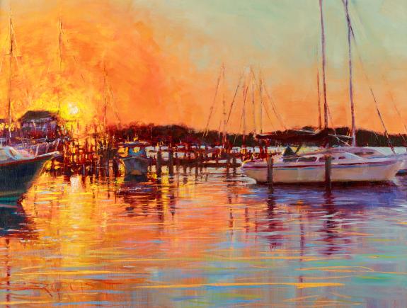 Sunrise at Brewer Boatyard